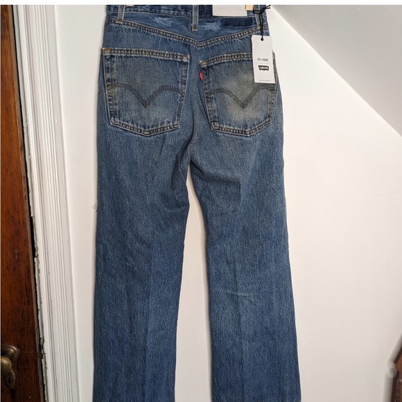 RE/DONE x LEVI’s Ultra High Flare Distressed Denim Size 26 INCREDIBLY RARE STYLE - Picture 11 of 12